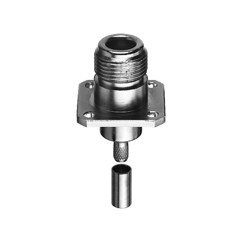 N Square Flange Crimp RG223 RG400 - Image 1