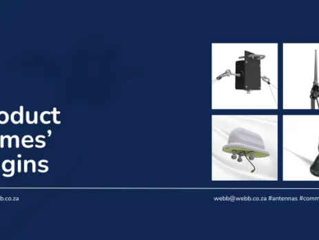 product names' origins Images: top left: omnidirectional FST travelling wave HF dipole top right: an omnidirectional UHF SiteMaster or SM Base station antenna bottom left: a specialised combination TRD train antenna bottom right: a military omnidirectional mobile antenna www.webb.co.za webb@webb.co.za #antennas #communications