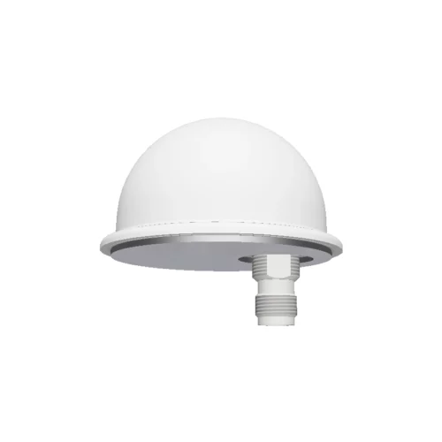 Side view of Low Profile Nemo Antenna showing the double-sided tape and TNC female or jack-type bulkhead connector underneath.
